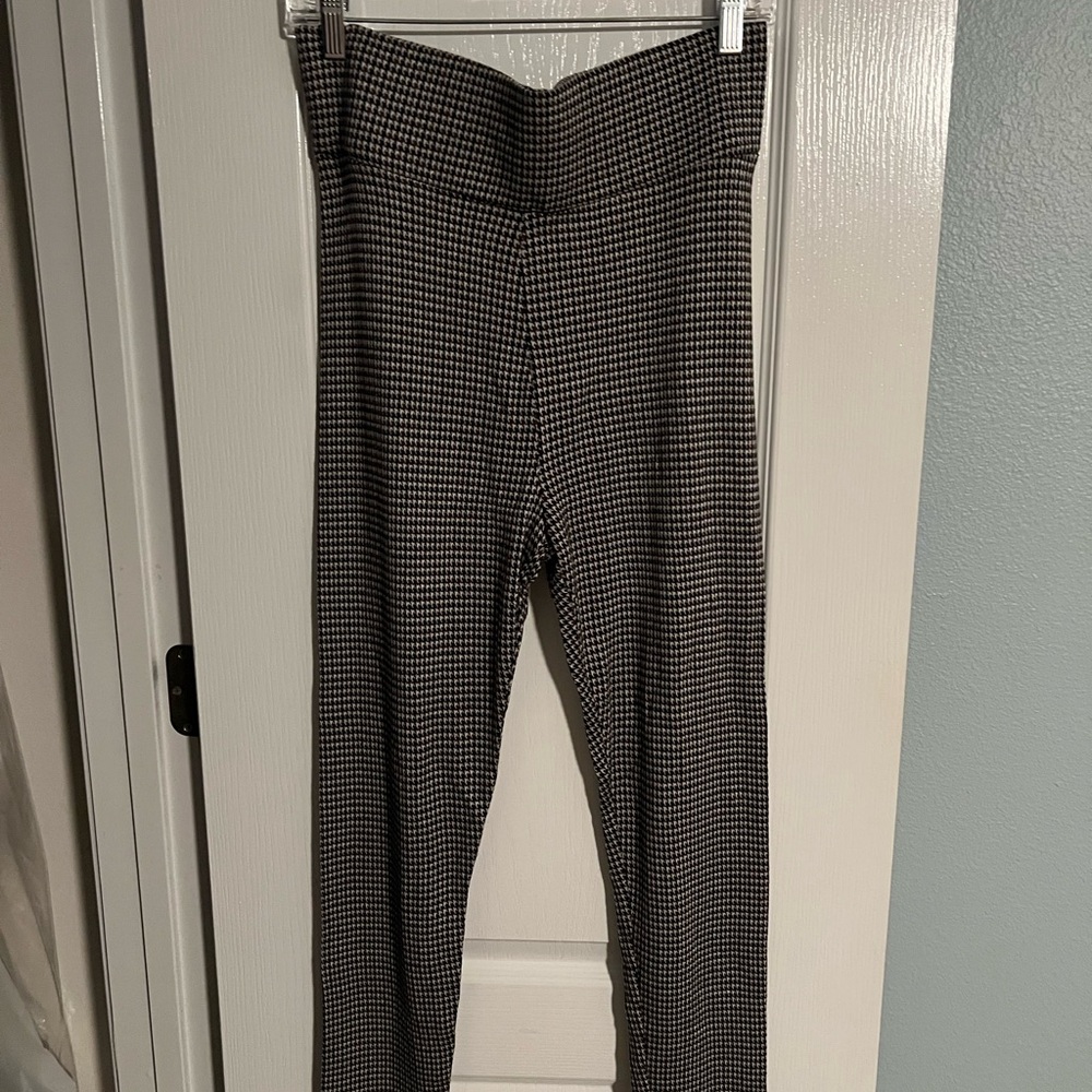 LOFT Monochrome Houndstooth Leggings